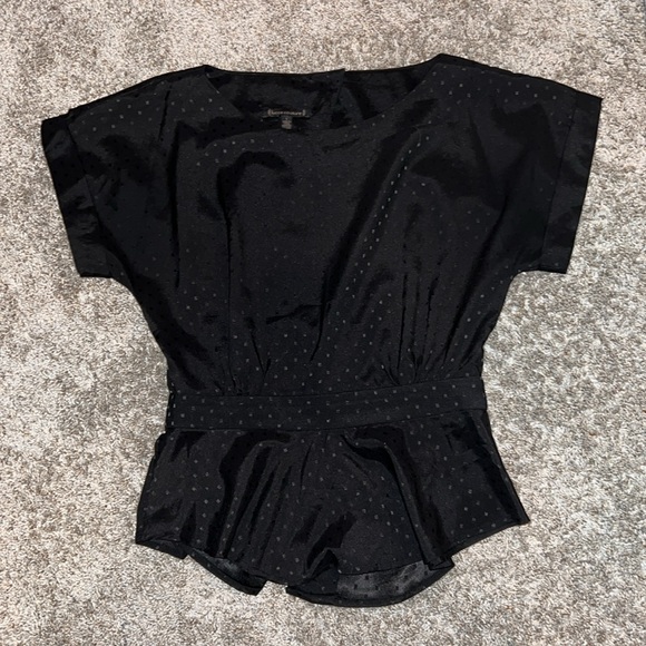 Lucca Couture Tops - Lucca Couture Black Peplum Top Size Small